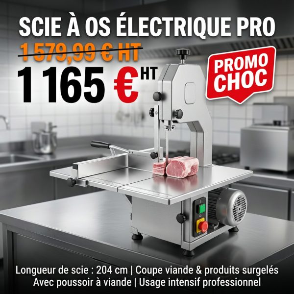 Scie à os pour gastro-entérologie - longueur de scie 204 cm - électrique - avec poussoir à viande