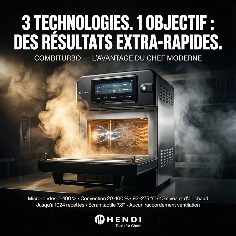 HENDI 281277 Four à haute vitesse CombiTurbo