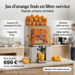 Presse-orange électrique - 8 kg - 25 par min - avec robinet