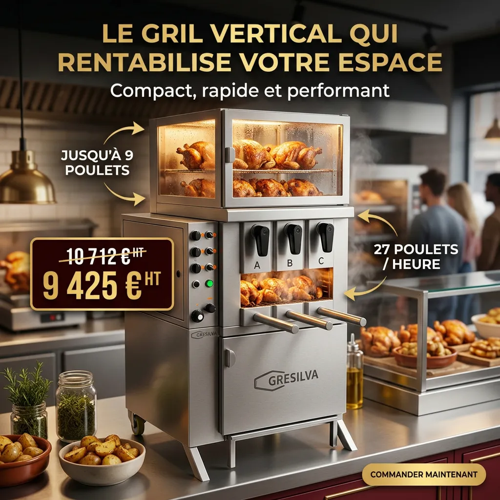 GRIL VERTICAL ÉLECTRIQUE GV3 ECO