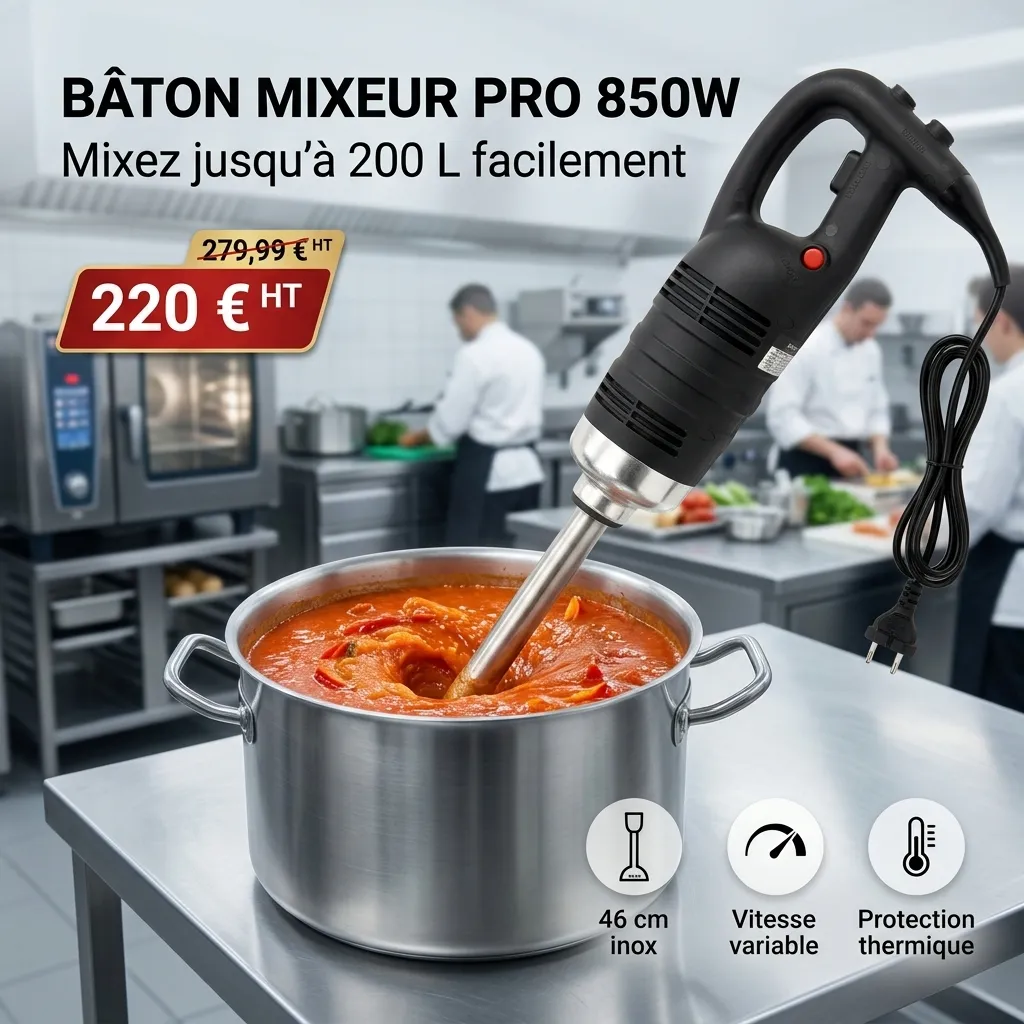 Bâton mixeur - manche 46 cm - 850W