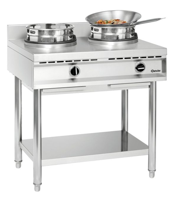 Wok, 2 brûleurs Bartscher - référence 1052103