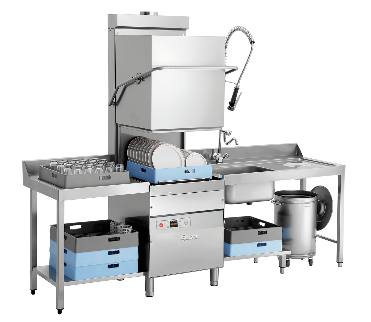 109251_4 Lave-vaisselle à capot DS Eco500LPR - Bartscher – Image 1