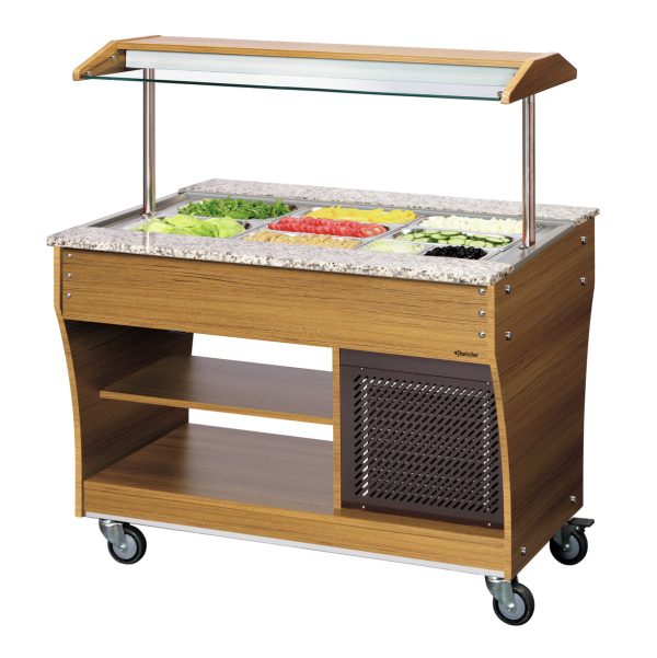 Chariot buffet, froid, 3×1/1 GN Bartscher - référence 125525