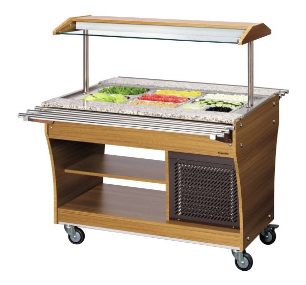 Chariot buffet, froid, 3×1/1 GN Bartscher - référence 125525 - vue produit
