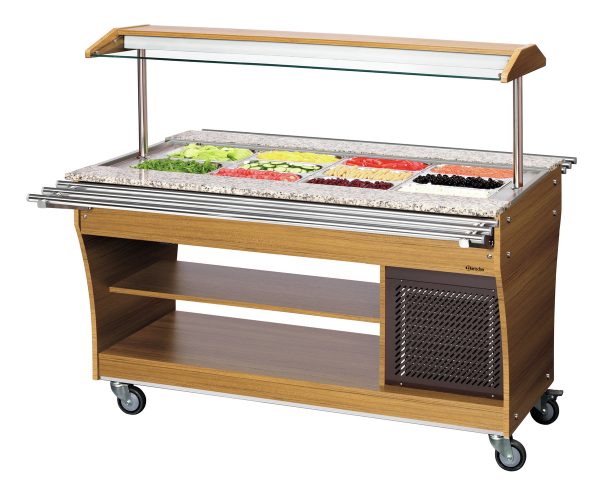 Chariot buffet, froid, 4×1/1 GN Bartscher - référence 125526 - vue produit