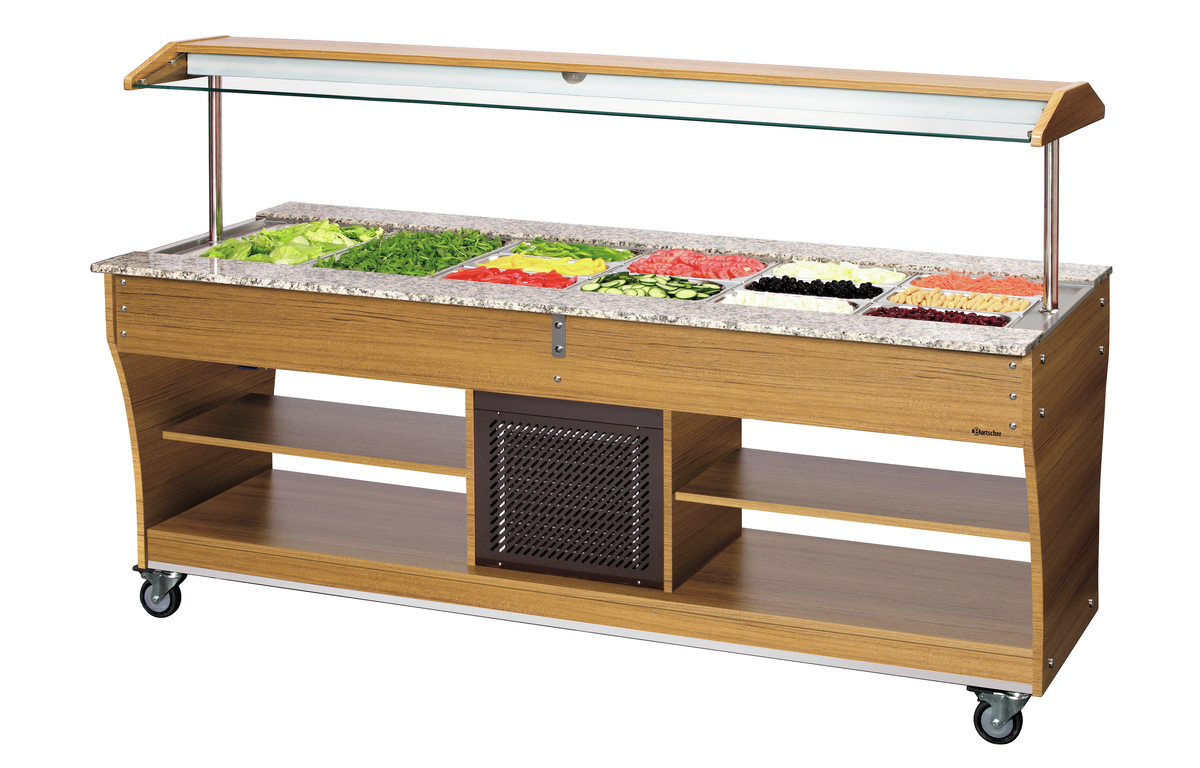 125527 Chariot buffet, froid, 6x 1/1 GN - Bartscher – Image 1