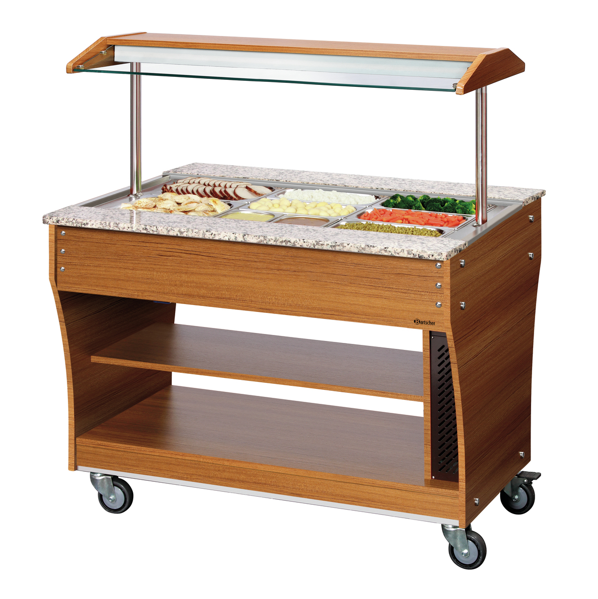 125614 Chariot buffet, chaud, 3x 1/1GN - Bartscher – Image 1