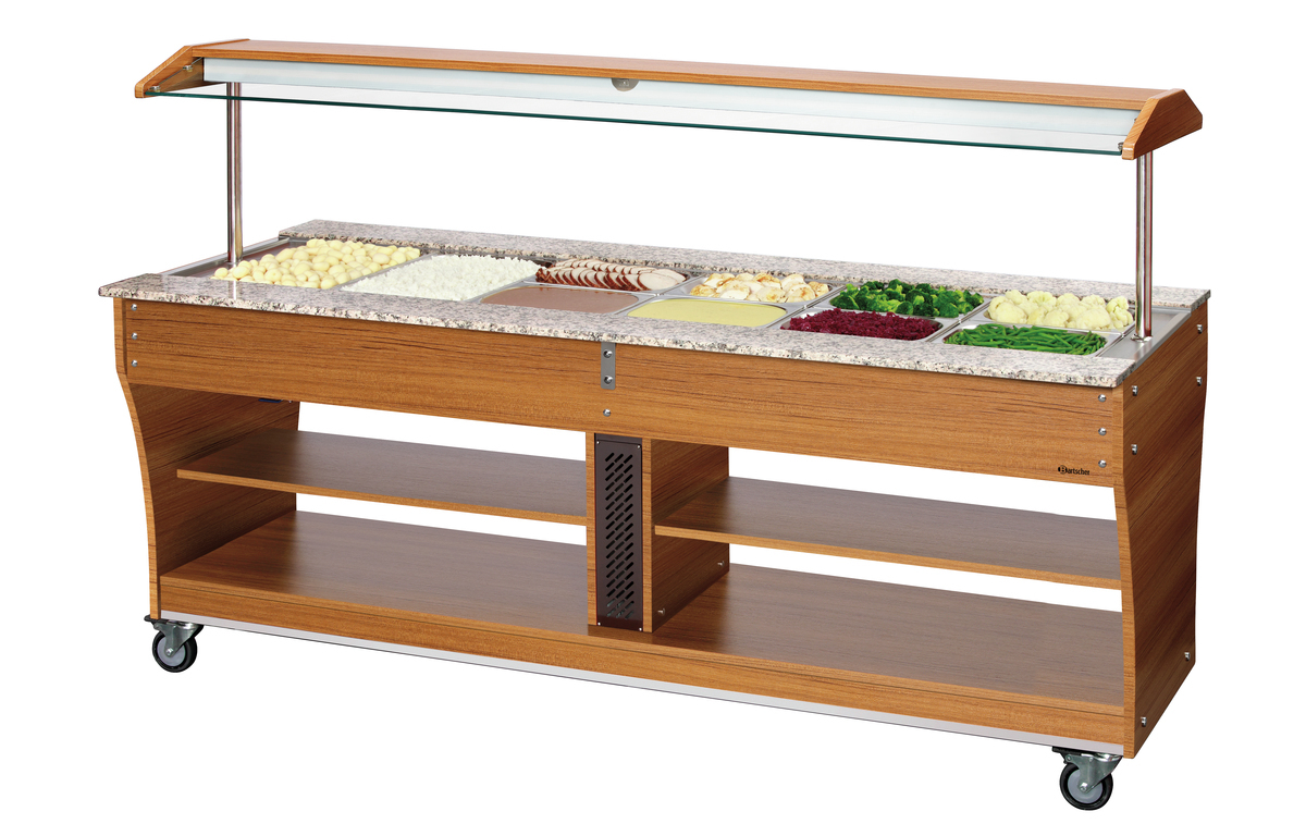 125624 Chariot buffet, chaud, 6x1/1GN - Bartscher – Image 1