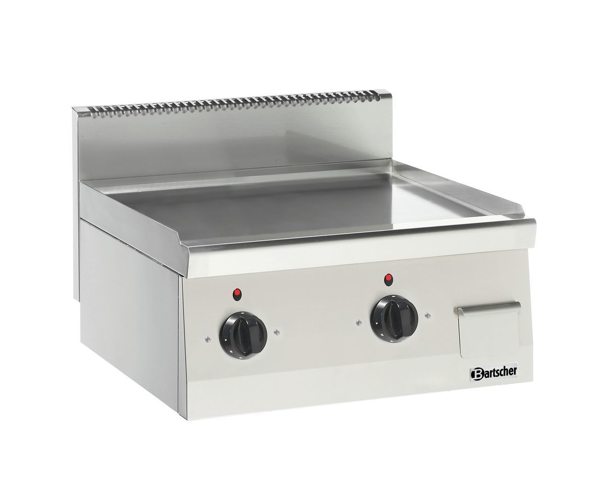 132125 Plaque grill 600, B400, lisse, CD - Bartscher – Image 1