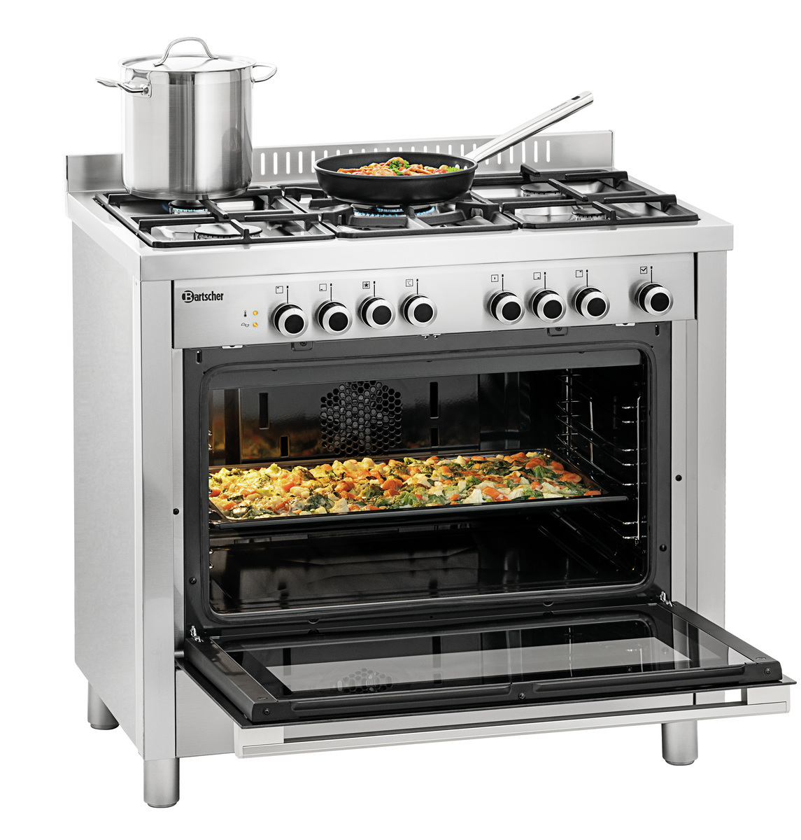 1519821_3 Cuisinière à gaz BGH 600-521 - Bartscher – Image 1