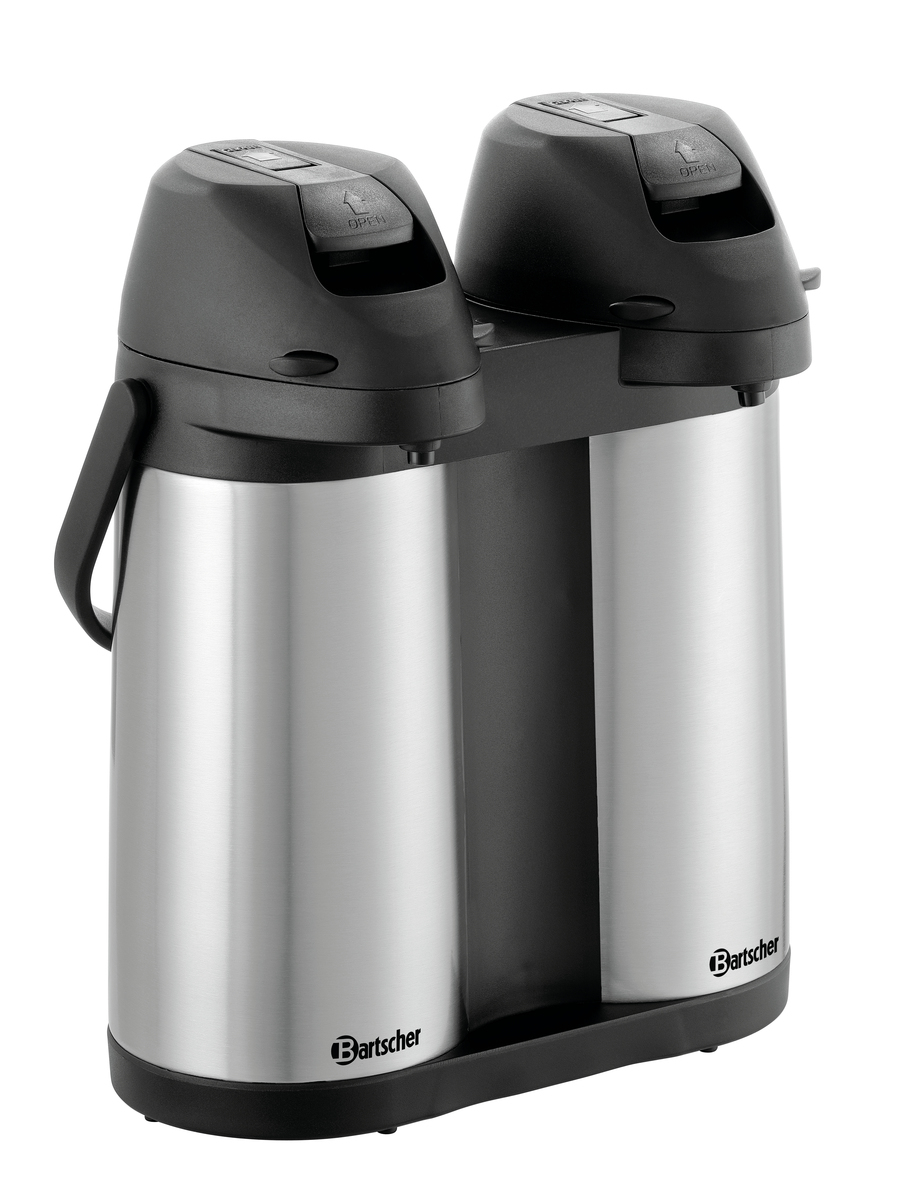 190208_1 Thermos à pompe Duo 1,9L-ST - Bartscher – Image 1