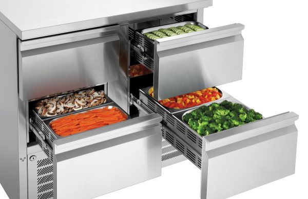 Mini table réfrigérée 900S4 Bartscher - référence 200282 - vue produit