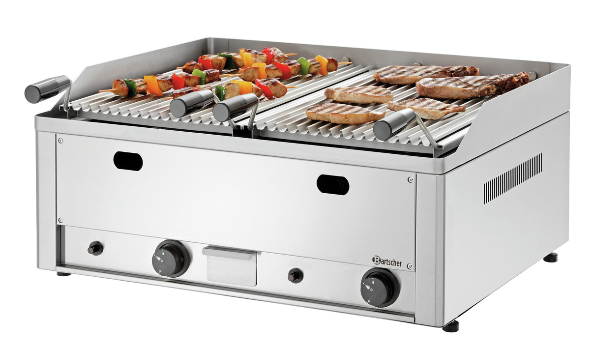 2006601_1 Grill pierre lave gaz 70,L660,AT - Bartscher – Image 1