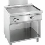 Plaque grill gaz 700, L800, lisse - Bartscher