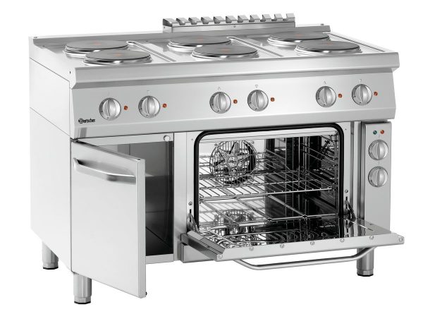 Plan de cuisson él. 700, B1200, 6PL, EBO Bartscher - référence 286247