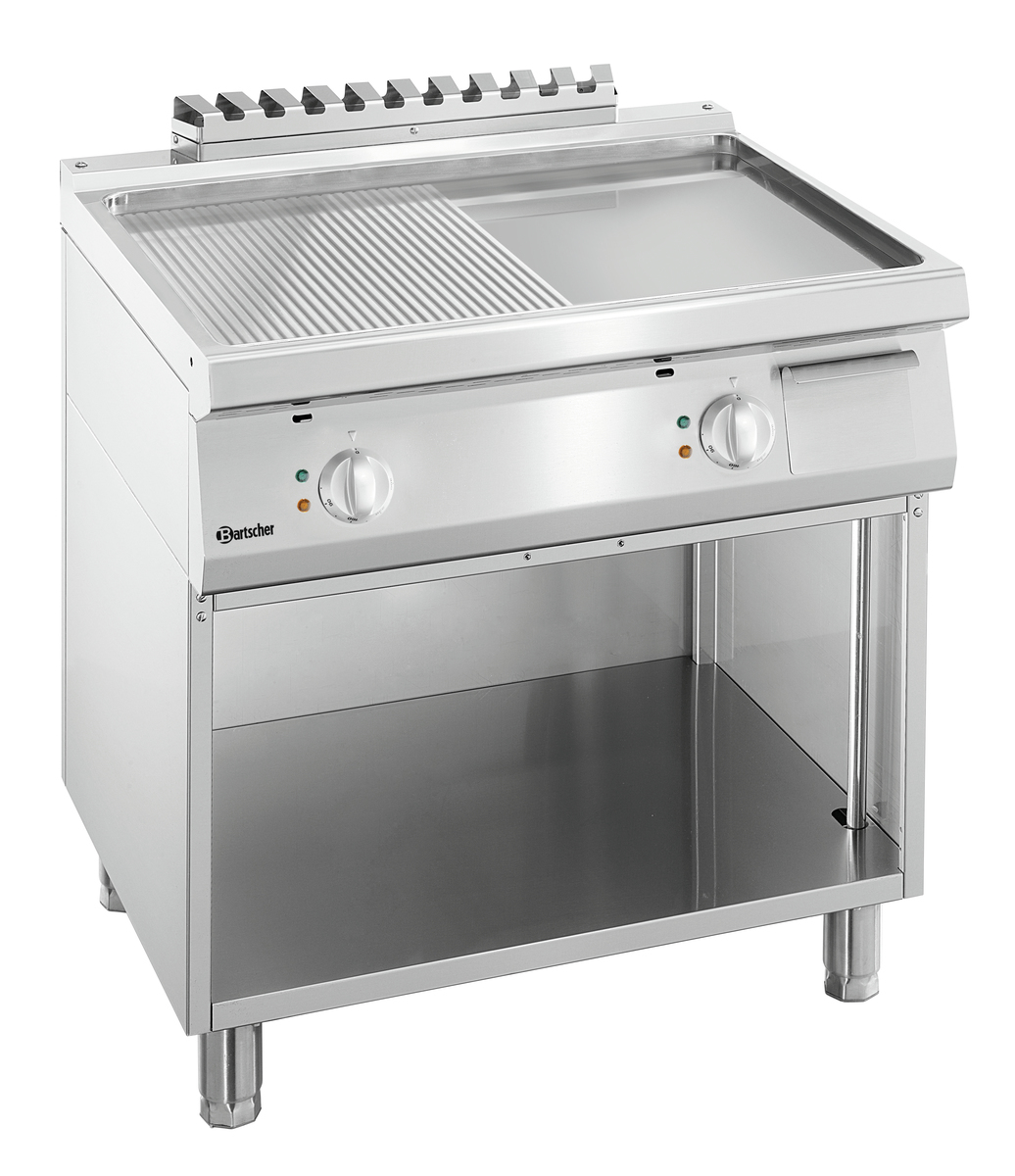 286509 Plaque grill 700, L600, 1/2-1/2 SO - Bartscher – Image 1