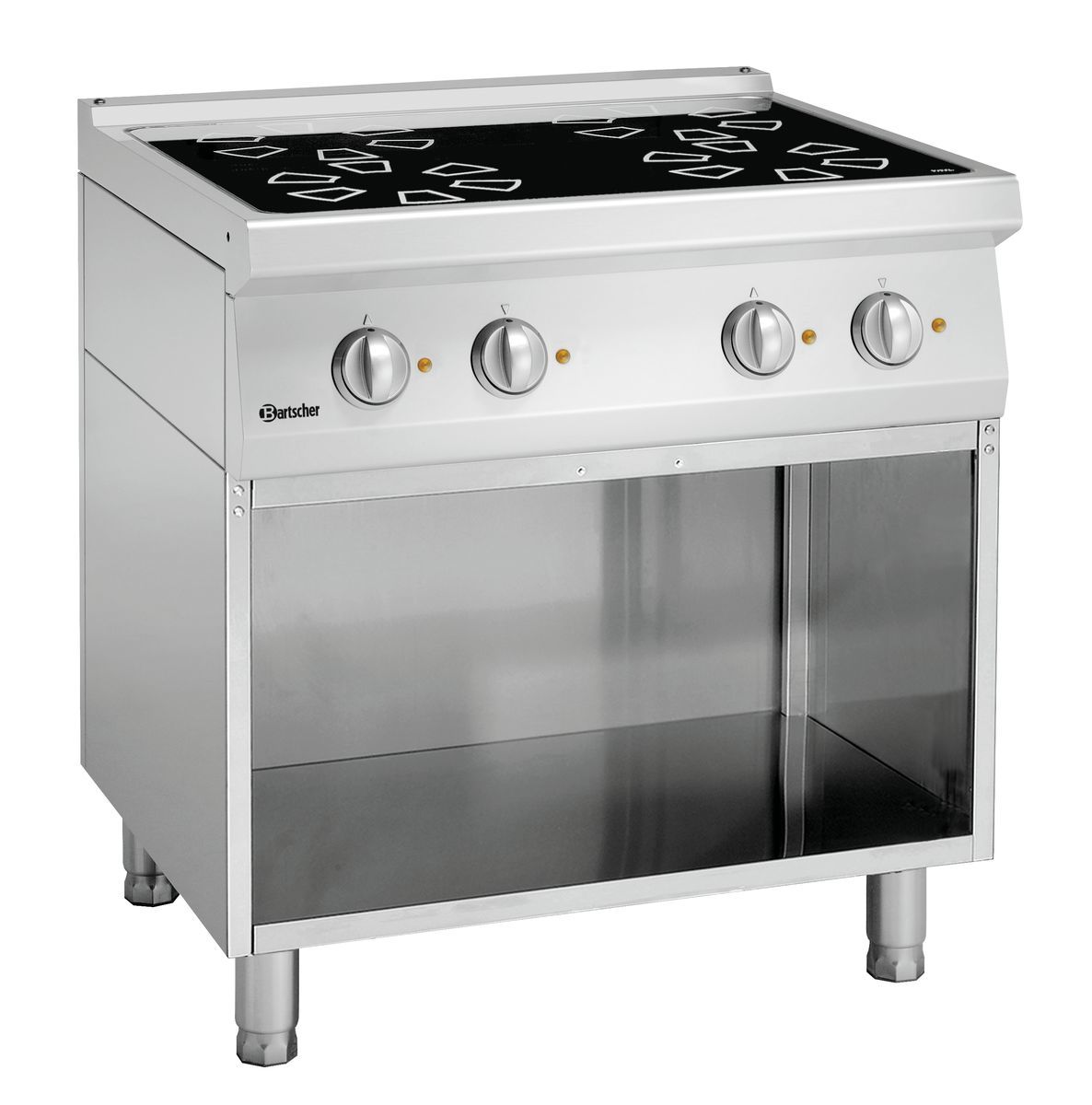 287420 Fourneau vitro 700, 4P, SO - Bartscher – Image 1
