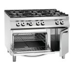 Fourneau gaz,6 foyers,F gaz2/1GN,NS - Bartscher