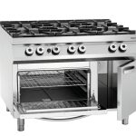 Fourneau gaz,6 foyers,F gaz2/1GN,NS - Bartscher