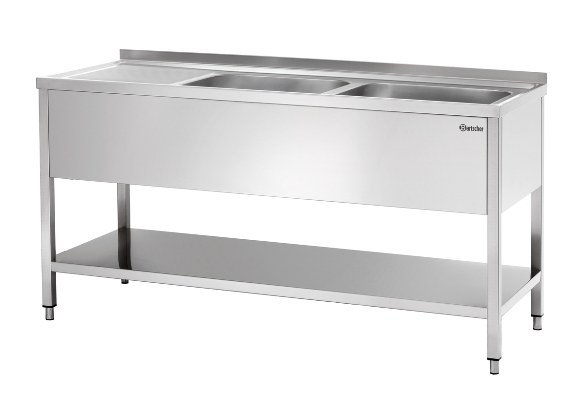 306600 Plonge laverie 700, L1600 2bass. DR - Bartscher – Image 1