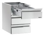 Colonne de tiroirs 3 x GN 1/1, table - Bartscher