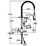 Mitigeur avec croisillons 40L-1801B - Bartscher – Image 2