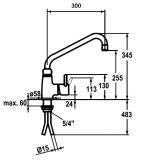 Mitigeur avec croisillons 40L-3601B - Bartscher – Image 2