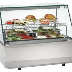 Vitrine réfrig. 2/1 GN, verre plat - Bartscher