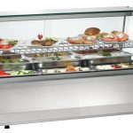 Vitrine réfrig. 3/1 GN, verre plat - Bartscher