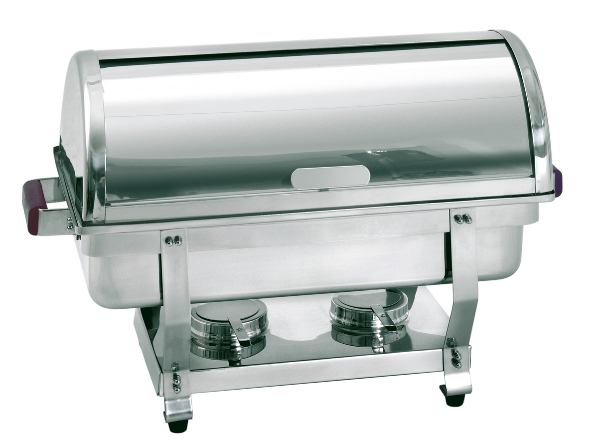 500458 Chafing dish 1/1 BP "Rolltop" - Bartscher – Image 1
