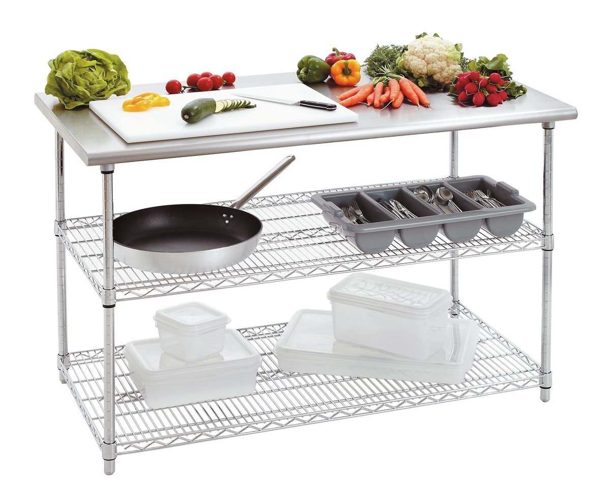 601153 Table trav. 690, L1300, 2 EI - Bartscher – Image 1