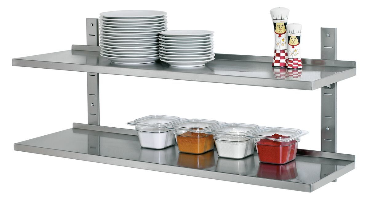 603012_1 Kit étagère murale 120x355 complet - Bartscher – Image 1