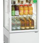 Mini vitrine réfrigérée 58L, blanche - Bartscher