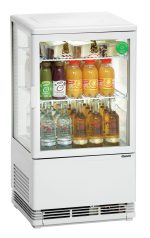 Mini vitrine réfrigérée 58L, blanche - Bartscher
