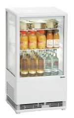 Mini vitrine réfrigérée 58L, blanche - Bartscher – Image 2