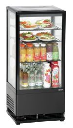 Mini vitrine réfrigérée 78 L, noire - Bartscher – Image 2
