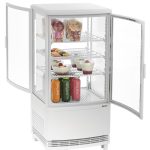 Mini vitrine réfrigérée 75L2T blanc - Bartscher