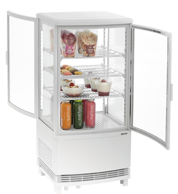 Mini vitrine réfrigérée 75L2T blanc Bartscher - référence 700287