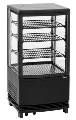 Mini-vitrine réfrigérée 64L2T noire - Bartscher – Image 9