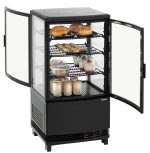 Mini-vitrine réfrigérée 64L2T noire - Bartscher – Image 2