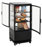 Mini vitrine réfrigérée 75L2T noir - Bartscher