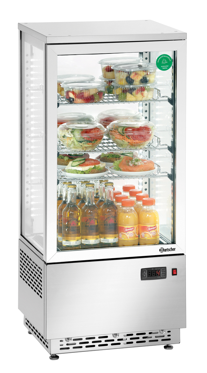 700478G_1 Vitrine réfrig. Mini 78L, inox A2CH - Bartscher – Image 1