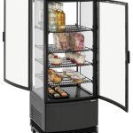 Mini vitrine réfrigérée 98L2T noir - Bartscher