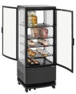 Mini vitrine réfrigérée 98L2T noir - Bartscher