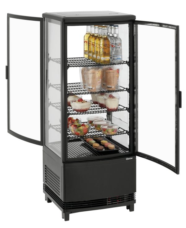 Mini vitrine réfrigérée 98L2T noir Bartscher - référence 700698 - vue produit