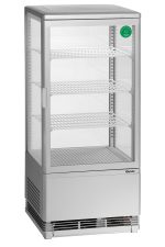 Mini vitrine réfrigérée 78L, argent - Bartscher – Image 4