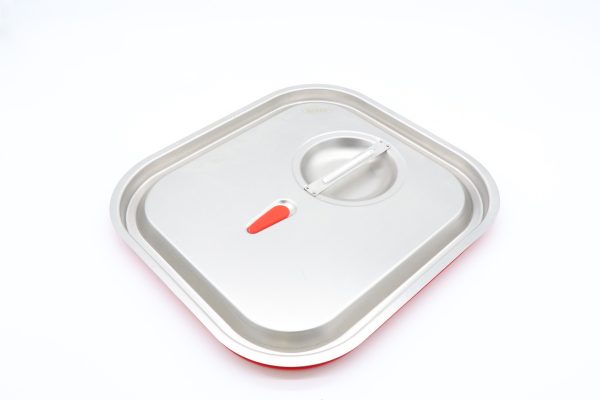 Couvercle gastronorm - 2/3 GN - acier inoxydable - joint étanche à l'air - Maxima 3 Couvercle gastronorm - 2/3 GN - acier inoxydable - joint étanche à l'air - Maxima