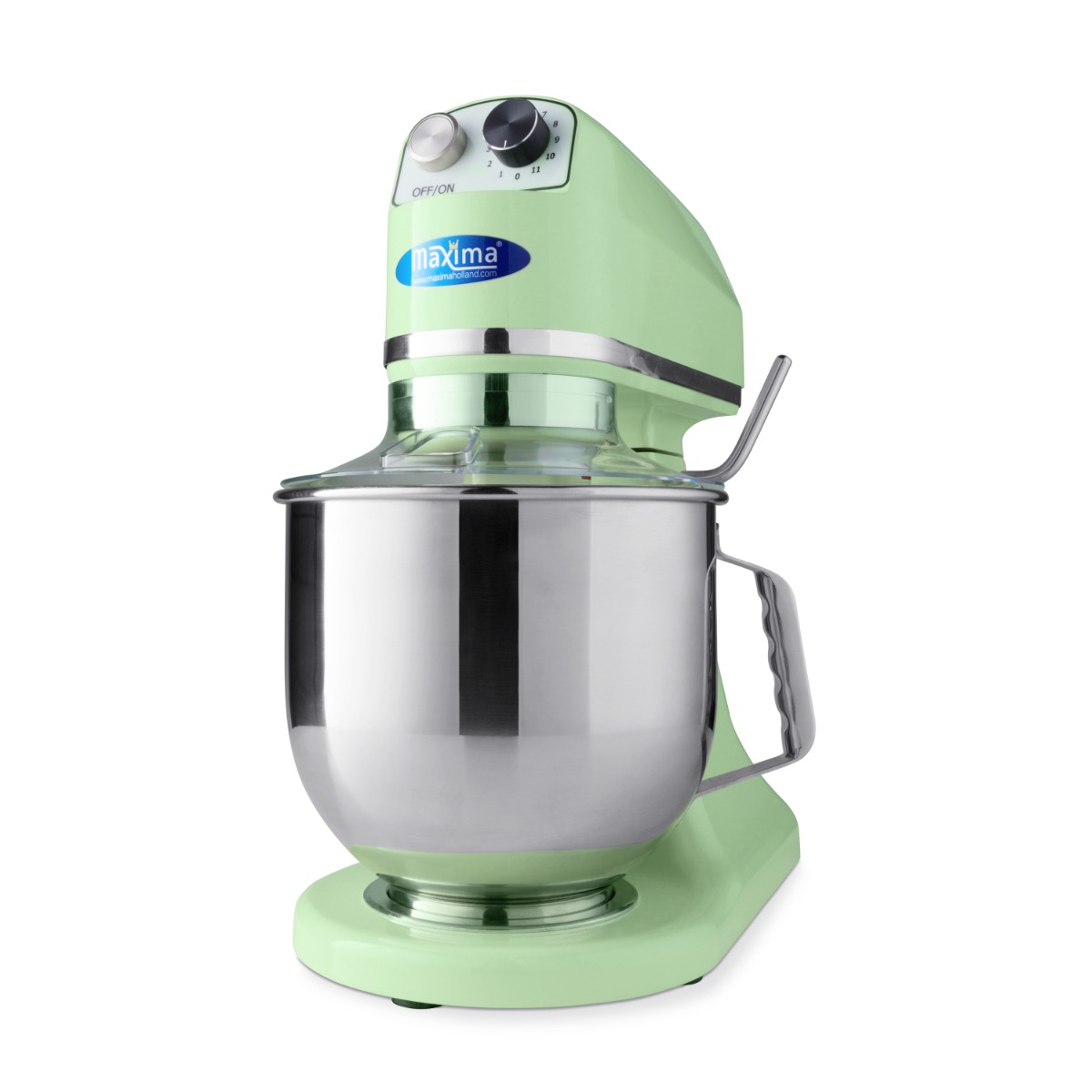 Mixer planétaire - 7 L - jusqu'à 2 kg de pâte - vert Mixer planétaire - 7 L - jusqu'à 2 kg de pâte - vert - Maxima – Image 1