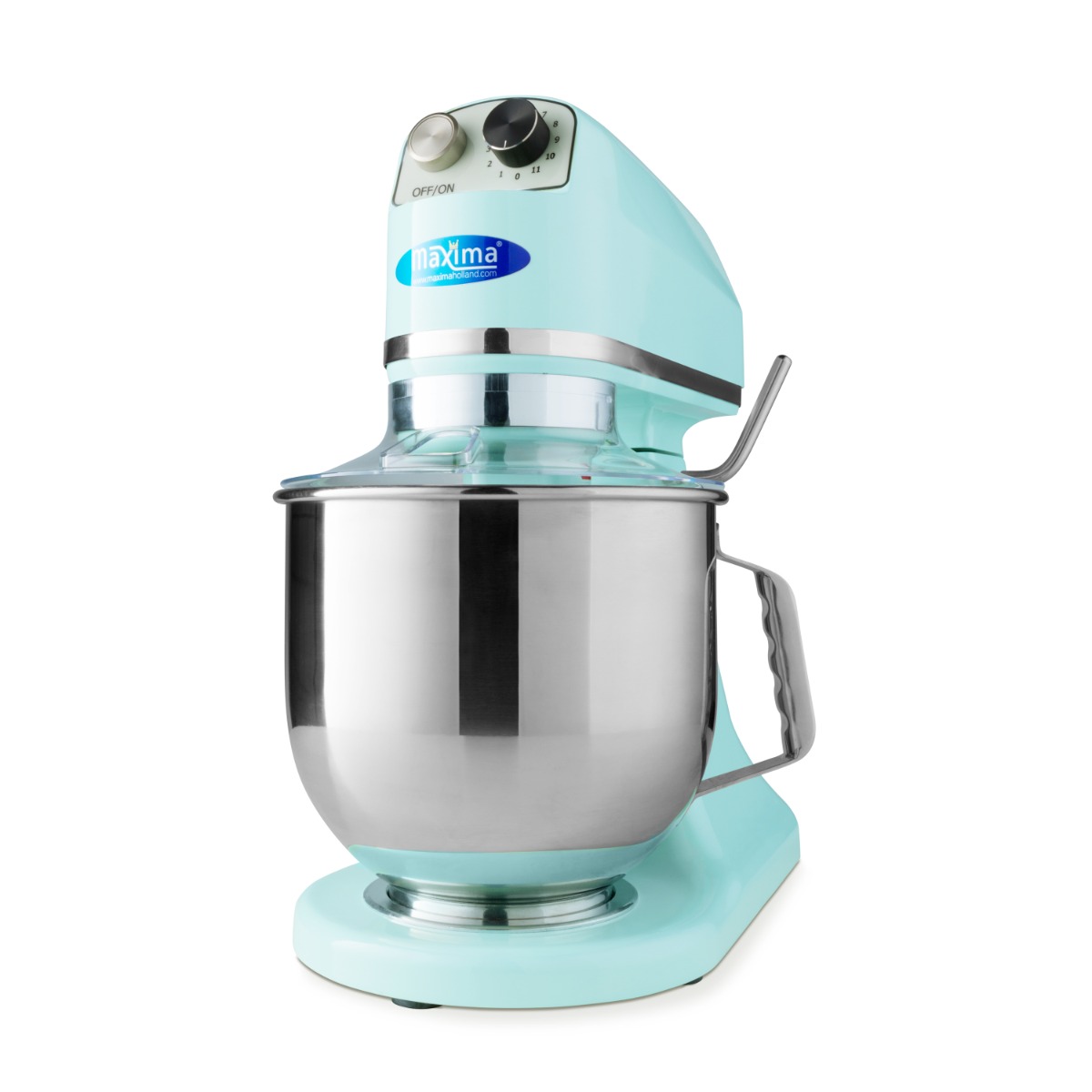 Mixer planétaire - 7 L - jusqu'à 2 kg de pâte - bleu Mixer planétaire - 7 L - jusqu'à 2 kg de pâte - bleu - Maxima – Image 1
